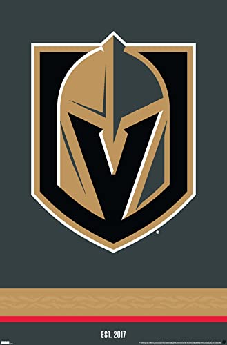 Trends International NHL Vegas Golden Knights - Logo 21 Wall Poster, 22.375