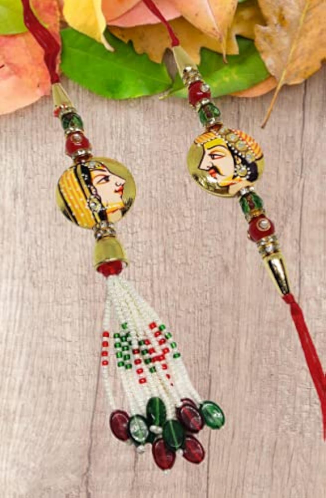 Designer Couple Rakhi Set for Bhaiya & Bhabhi