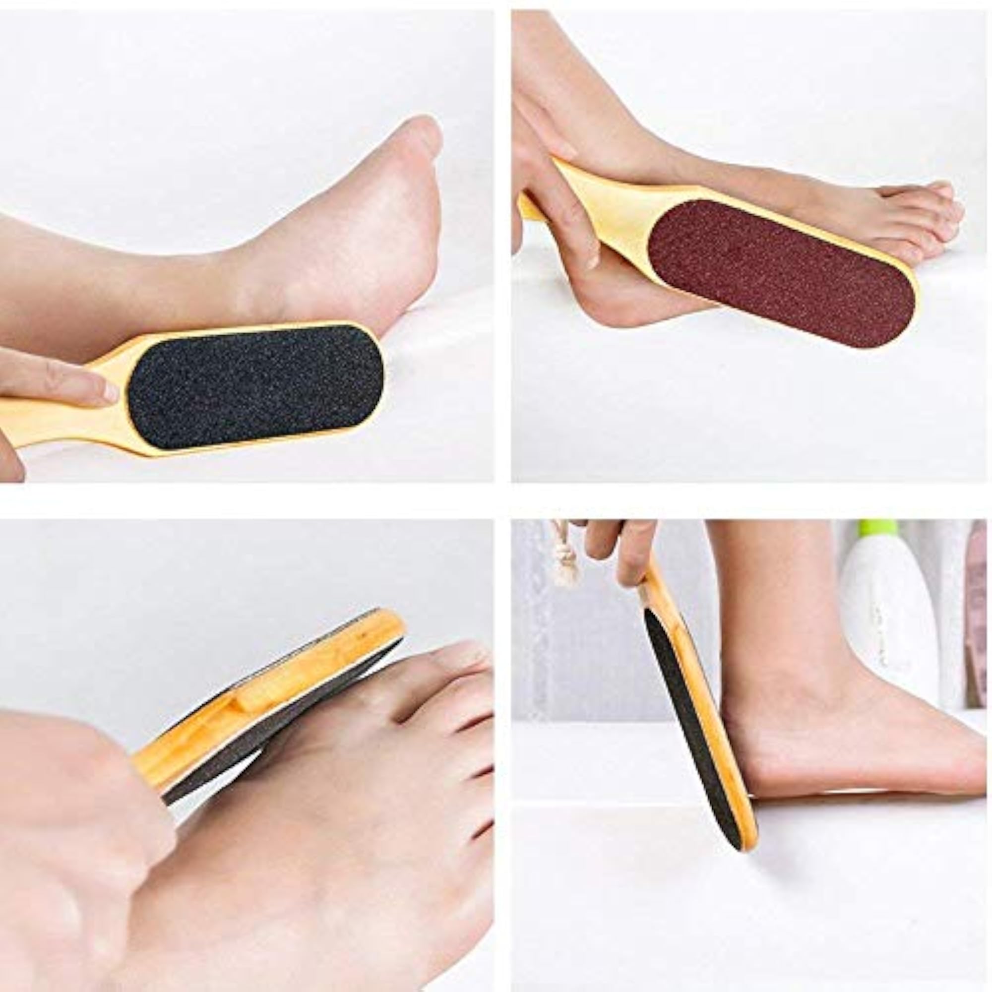 Double-Sided Foot Scrubber with Gel Heel Pad
