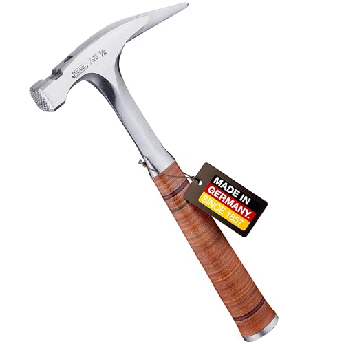 PICARD Martello da carpentiere interamente in acciaio, versione leggera, n. 790 1/2 zigrinato| Martello carpentiere con magnete per chiodi | Hammer professionale con impugnatura in pelle
