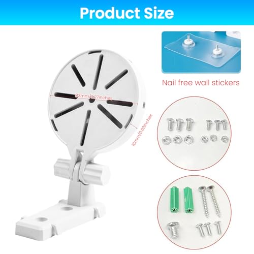Image of ZORBES Security Camera Wall Mount Adjustable Camera Stand with Cable Storage No Drill Bracket Dome Wall Mount L-Shaped Stand for CCTV Baby Monitor Security IP Webcam Indoor Outdoor