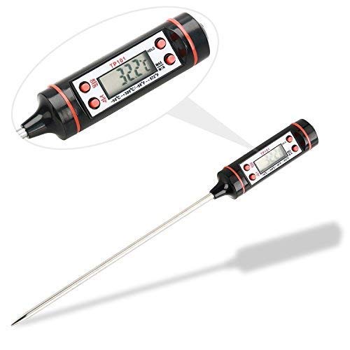Wolblix Digital Food Thermometer JR1 with Stainless Steel Sensor Probe