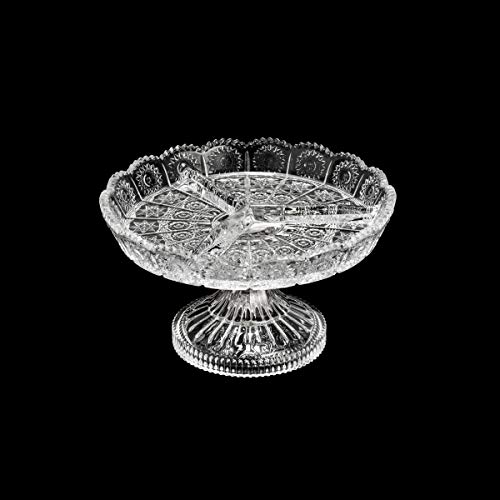 Petisqueira com Pé de Cristal Starry 17cm x 9cm - Wolff