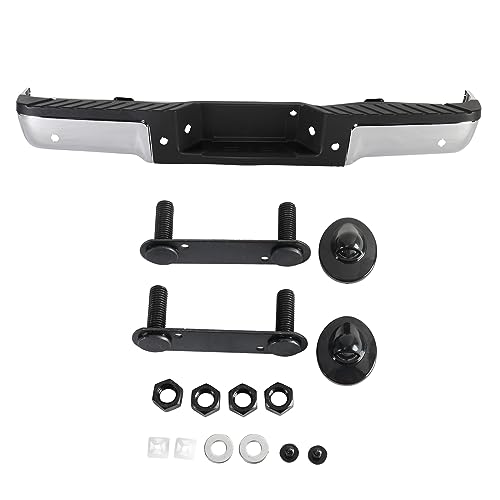 Parts-Diyer Chrome Rear Step Bumper Assembly Compatible with 2009 2010 2011 2012 2013 2014 Ford F150 with Parking Assist Steel Bumpers FO1103166