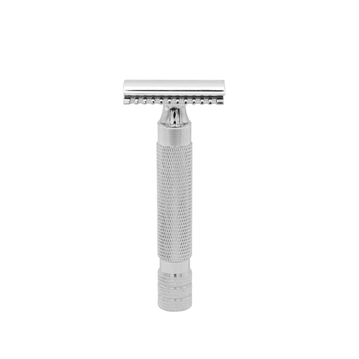 Healeved 3pezzi Rasoio Sicuro Doppio Acciaio Inossidabile Per Uomo Design Testurizzato Uso Professionale e Domestico Rasatura Comfortevole Irritazioni Facile Da Impugnare Bagnate