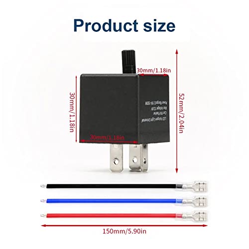 Relé intermitente LED de alta potencia universal para regular la frecuencia en motos y coches 5