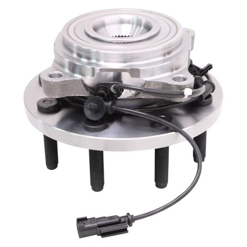 Image of Detroit Axle - 4WD Wheel Bearing Hubs Brake Kit for Dodge Ram 2500 3500 | Drilled and Slotted Disc Brake Rotors Ceramic Brake Pads Wheel Bearing Hubs Assembly Replacement