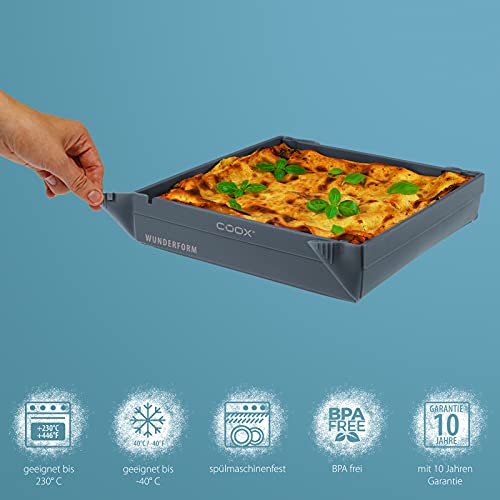 Backform Coox Wunderform Basic MQ in Grau für vielseitiges Backen
