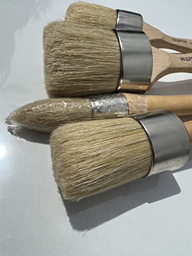 Chalky Brushes Bundle Of 4. Chalk Wax And Paint Bundle Chalk Master Set!!!! Large Diy Painting And Waxing Tool | Smooth, Natural Bristles | Folk Art, Home Décor, Furniture, Stencils | Reusable. #TOP1