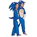 Sonic the Hedgehog Costume, Official Deluxe Sonic Movie Costume and Headpiece, Kids Size Medium (7-8)