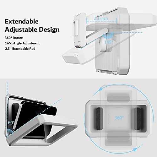 Soporte de baño PZOZ anticaídas y salpicaduras con rotación para smartphone 2