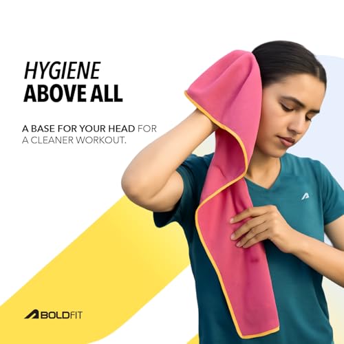 Image of Boldfit Microfiber Gym Towel for Men & Women Ultra Soft for Face Thin Quick Drying Lightweight Towel for Gym, Spa, Swimming, Sweat Absorbent for Men & Women Ultra Super Soft Lightweight Quick Drying