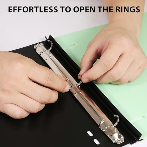 Image of WOT I 6-Pack Telescoping 3 Ring Binder(0.75 inch), Expandable Flexible Binder - Patented Design for Easy Portability, Holds 8.5 inchx11 inch Paper for School, Office, Home(Assorted Pastels)