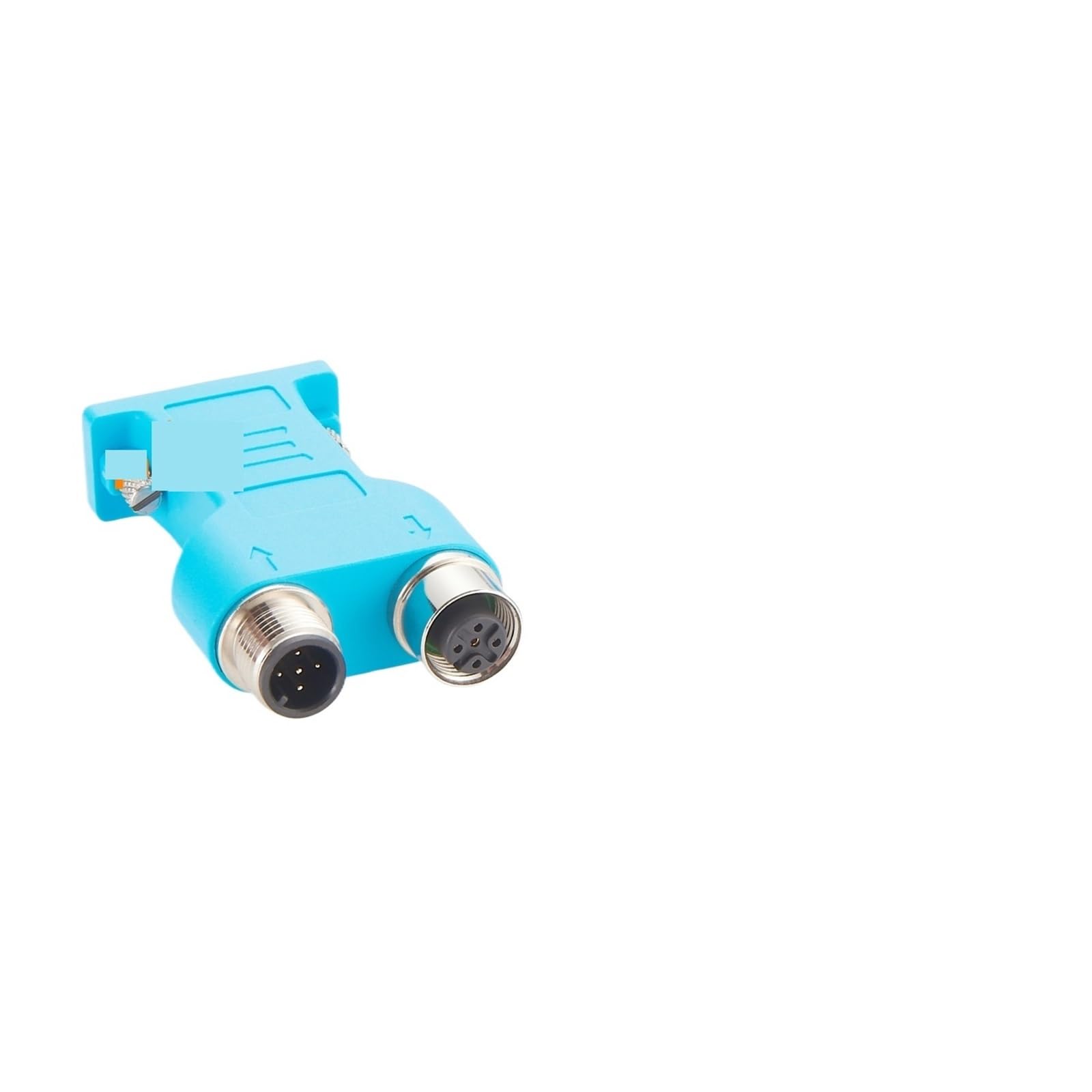 M12 D-SUB bus connector to M12 Cable A-code axial 180 degree CAN Bus