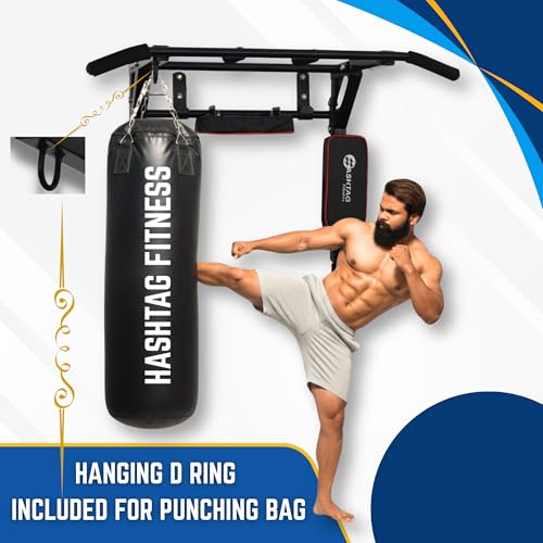 Image of Hashtag Fitness pull up bar for home gym equipments strength training pullup bar at home