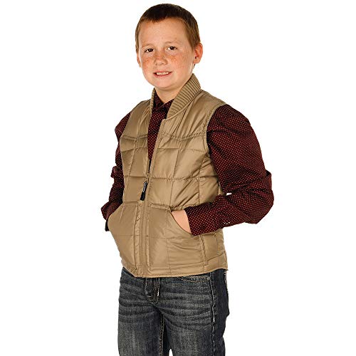 BOYS KHAKI POLY-FILLED VEST4