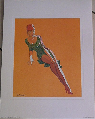 Berthet Pin-Up 7 affiche poster 30x40 cm deco vintage murale