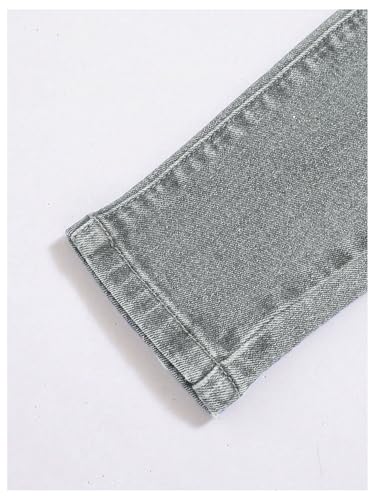 SweatyRocks Boy's Skinny Ripped Jeans Slim Fit Denim Pants with Pockets4