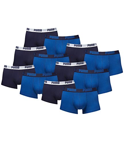 Preisvergleich Produktbild PUMA Herren Basic Trunk Boxershort Unterhose 12er Pack true blue 420 - S