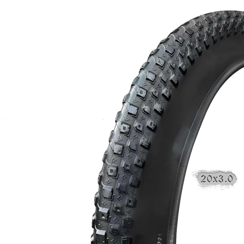 20x3.0 Pneumatico da 20 pollici per Fat Bike, Sostituzione per Bici Elettrica Spiaggia Motoslitta MTB con Battistrada Aperto Resistente all’Usura e Forature Cerchio in Acciaio Design Pieghevole