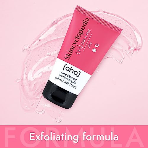 Skincyclopedia 5% Glycolic Acid Face Wash and Pore Minimizer, AHA and PHA Face Wash Gel for Dark Spots Blackheads - Image 4
