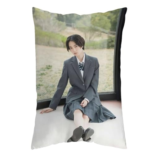 For 平手友梨奈 20 枕カバー ロング枕カバー 両面印刷 柔らかく生地 横寝用抱き枕 向き寝 室内装飾 16 "x24 "