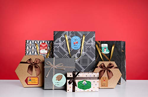 Joy Bang Gift Tags Sticker Christmas Labels Self Adhesive Christmas Gift Label Stickers Christmas Name Stickers to and from Labels Stickers for Gift Holiday Xmas Gift Greeting Tags Stickers