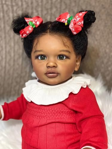 Muñeca Reborn Toddler Pippa 26 pulgadas con cuerpo suave miniatura 4