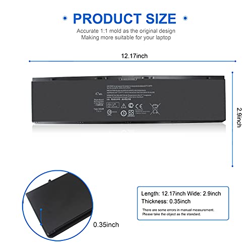 Image of E7440 E7450 3RNFD Battery for Dell Latitude E7440 E7450 E7420 14 7000 7440 7450, 34GKR G0G2M PFXCR F38HT G95J5 T19VW 909H5 0909H5 451-BBFT 451-BBFV 451-BBFY E225846 5K1GW 0G95J5 Laptop Notebook