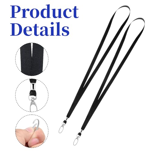 Alrhso 10 Stücke Schlüsselbänder Umhänge Schlüssel Umhang Nylon Lanyard Schlüsselband Umhängeband Mit Drehbarem Metallclip, Schlüsselanhänger Band für Schlüssel, Ausweise
