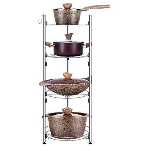 Estantería de alambre de 5 niveles con cestas, estante de almacenamiento de cocina ajustable y organizador para una gestión eficiente del espacio