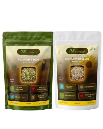 Image of Being Svasth Pumpkin Seeds (200g) & Sunflower Seeds (200g) Combo