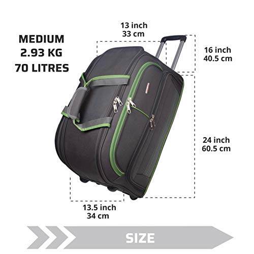 Buy Murano Odyssey 24 inch Polyester Lightweight Duffel Bag with Roller