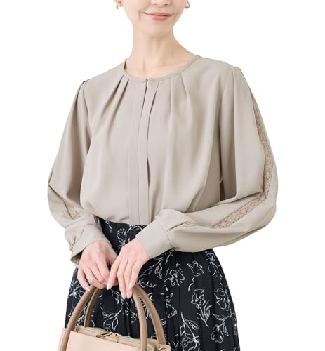 [ロペピクニック] ブラウス 【2サイズ展開】 レースポイントブラウス レディース ブラウン系(23)のサムネイル