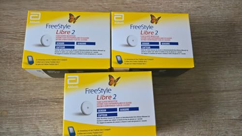 FreeStyle Libre 2 sensor de glucosa, sistema flash de autovigilancia, juego de 3