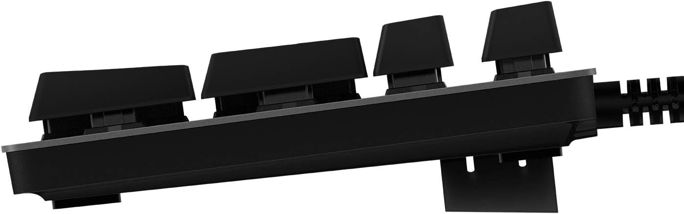 Logitech G G512 Teclado Gaming Mecánico, RGB LIGHTSYNC, Teclas retroiluminadas, GX-Táctil Marrón, Aleación de Aluminio, Teclas F Personalizables, Paso de USB, Disposición QWERTY ES - Carbón/Negro