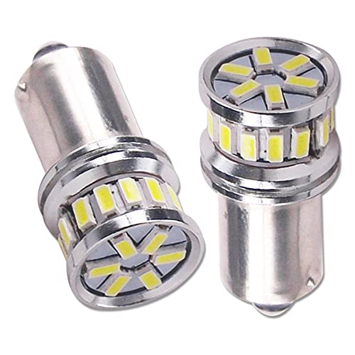HSUN BA9S T4W LED Bulbs,High Power 20LED SMD3014 Chipset Canbus Error Free with 880LM Extremely Bright Bulbs for Dome Reading Light and Indicator,2 Pack,6000K White