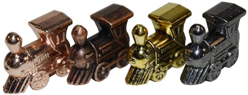Markadores metálicos Mexican Train para dominó, set 4 miniatura 2
