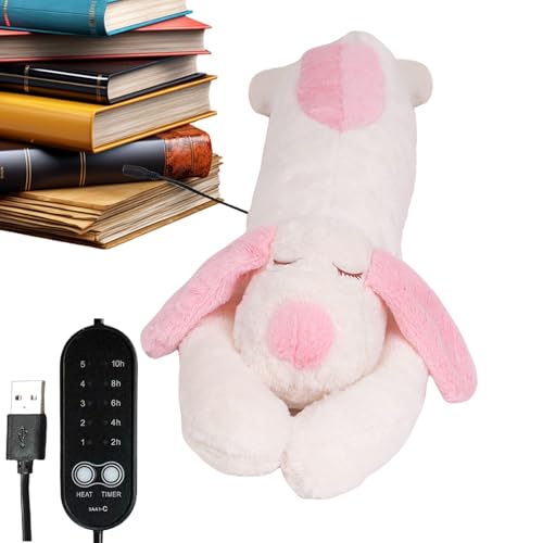 laxreheye Cojín térmico de peluche con USB, con apagado automático y control de temperatura, para hombros, espalda, cuello, vientre, niños, niñas y niños