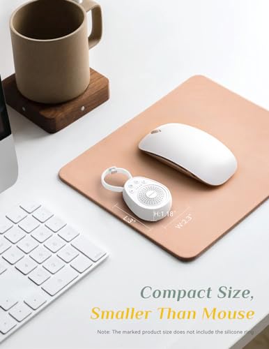 White Noise Machine, Portable Sound Machine for Sleep Travel 30 Soothing Sounds for Baby Adults with 32 Volume Levels Timer Child Lock Memory Noise Canceling for Home Office Privacy - Image 3