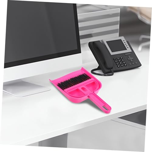 ARTSEWPLY Mini Besen und Kehrschaufel Set Kompakt und Tragbar Weiche Borsten Kratzfrei Integriertes Design für Tischplatten Tastaturen und Bettstaubentfernung Praktisches Kleines – Bild 6