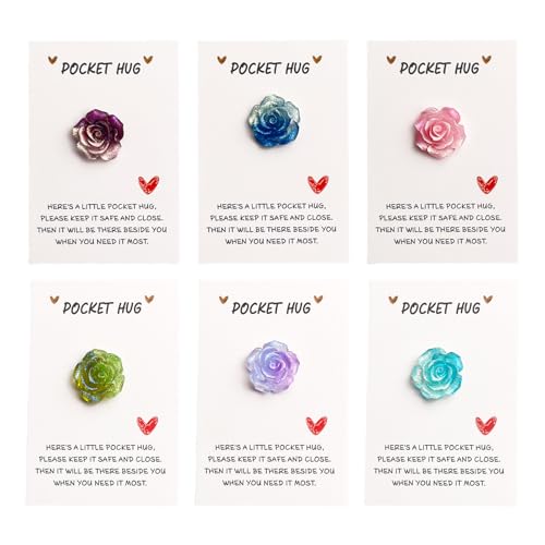 Jlkegfdf - ハートウォーミングフラワーハググリーティングカード | ロマンティックな記念品 インスピレーションメッセージ ボーイフレンド/ガールフレンド/励まし/誕生日/友人/バレンタイン/友情