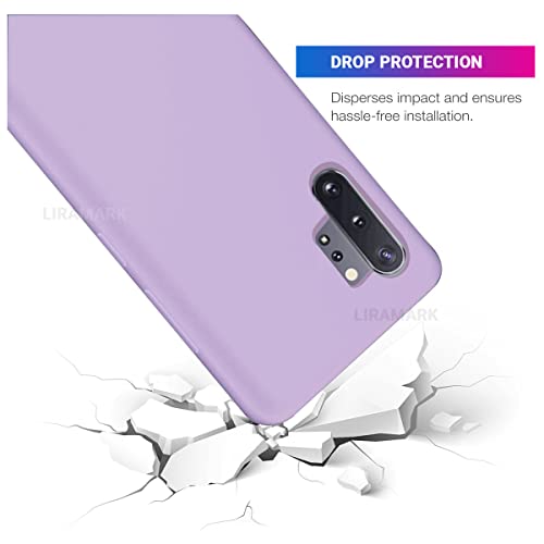 Image of LIRAMARK Liquid Silicone Soft Back Cover Case for Samsung Galaxy Note 10 Plus /Note 10+ (Levender)