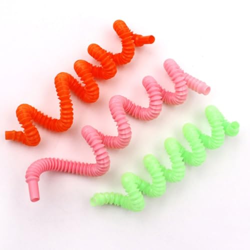 30 pitillos coloridos flexibles para beber 19 cm miniatura 3