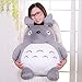 Lsmaa Totoro Toys Toys Soft Peluche Dibujos Animados Almohada Almohada Cojín Cute Boda Muñeca Niños Cumpleaños Cumpleaños Niños Juguetes Tororo Muñeca (20 cm) (Size : 30cm)