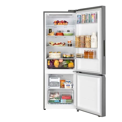 Image of LG 340 L 3 Star Bottom Freezer Refrigerator (2025 Model, Door Cooling+, Wi-Fi Convertible, E-Micom Control, Shiny Steel, BEE Certified, Smart Inverter Compressor) GL-B382DPZX