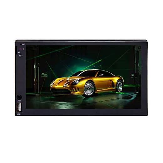 H-Tech Aparelho de som automotivo MP5 1 DIN Tela de 7" HT-2700 USB SD card Auxiliar Bluetooth Espelha com cabo Android 5 ao 13 e iOS 4 ao 13 Pro Max