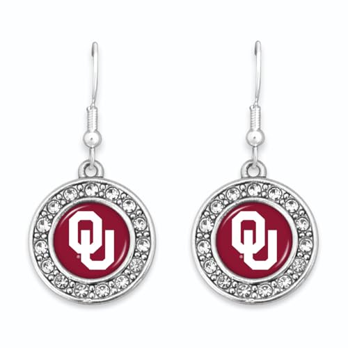 Oklahoma Sooners Abby Earrings Jewelry Gift Licensed OU
