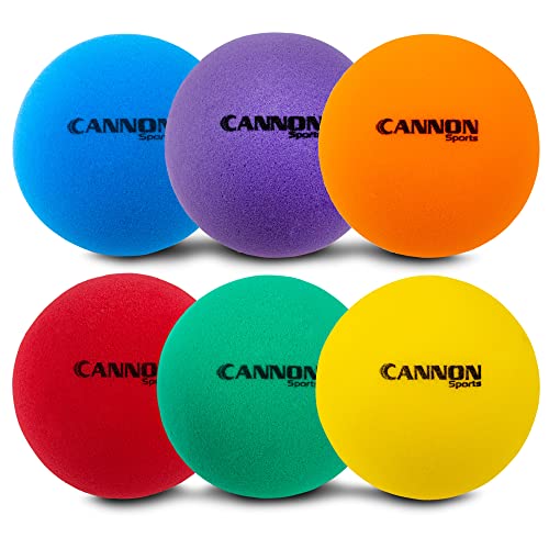Cannon Sports Soft Foam Ball Uncoated Medium Density Ball - Lightweight Safe Play Indoor/Outdoor Fun - Great for Volleyball Basketball Soccer Dodgeball and More