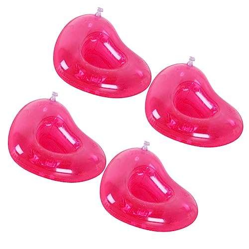 VICASKY 4piezas Soporte Flotante para Bebidas Inflable Forma Posavasos Piscina o Playa para Celebraciones Acuáticas